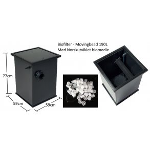 Biofilter Movingbead 190L inklusive biomedia